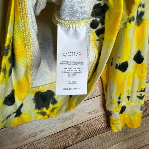 CAbi #6122 Tie Dye Atomic Split Neck Pullover Sweatshirt Top Size Small - Picture 5 of 7